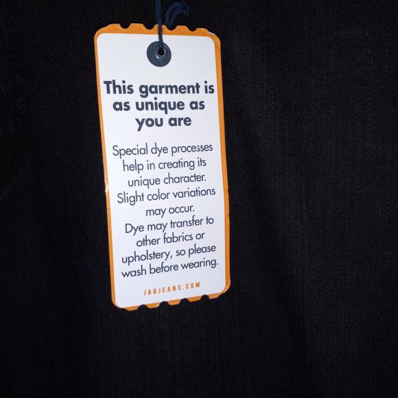 Jag Jeans Black Size 16W Smooths Tummy Mid-Rise Dark Wash Hong Kong NEW - Picture 5 of 16